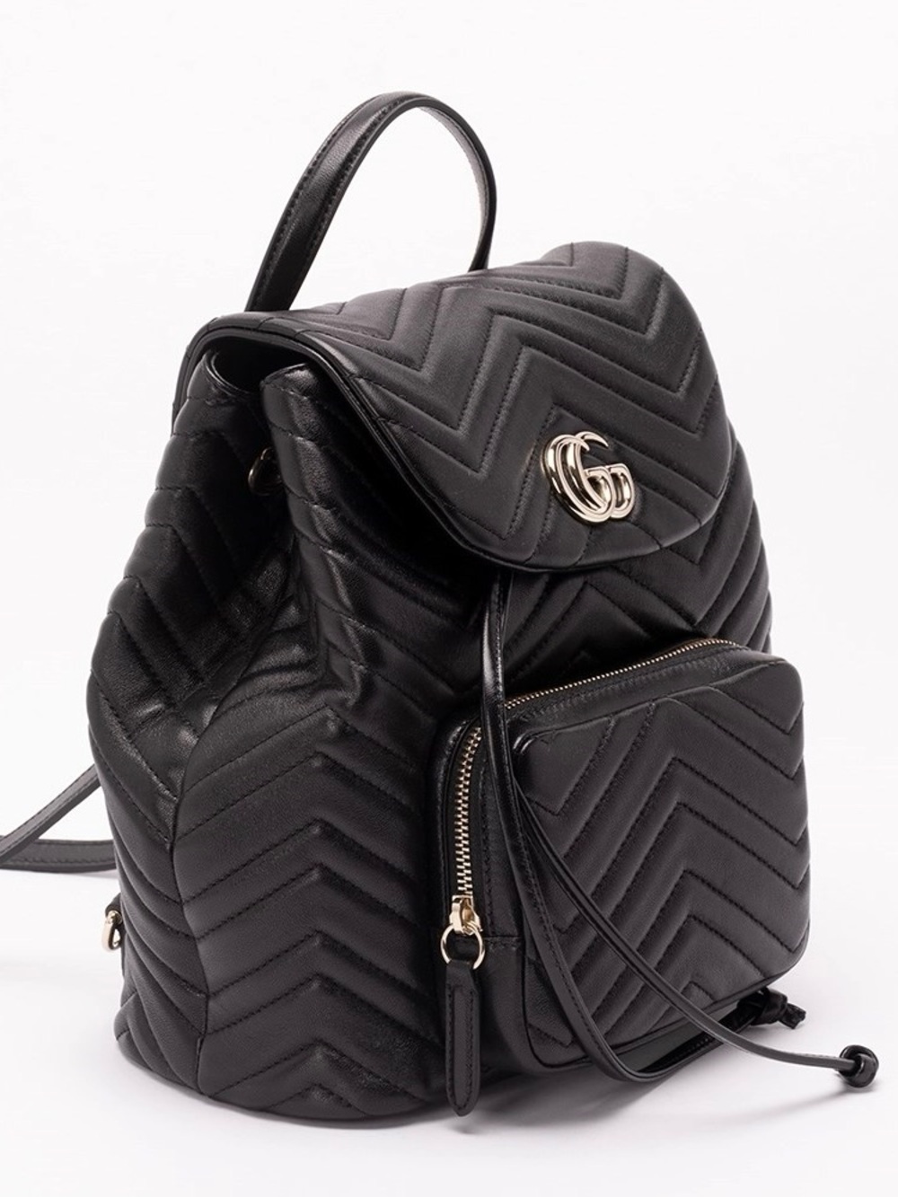 GUCCI Marmont small GG logo quilted leather backpack - Picture 3 of 7